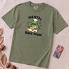 Mental Bake Down Frog T-Shirt - Moss unfolded t-shirt mockup