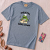 Mental Bake Down Frog T-Shirt - Washed Denim unfolded t-shirt mockup