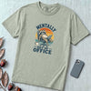 Mentally Out of Office Raccoon T-Shirt - Bay unfolded t-shirt mockup