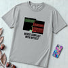 Merge Conflict With Myself T-Shirt, Funny Programmer Tee, Developer Humor - Granite unfolded t-shirt mockup