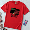 Merge Conflict With Myself T-Shirt, Funny Programmer Tee, Developer Humor - Red unfolded t-shirt mockup