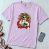 Merry Hissmas Medusa Christmas T-Shirt - Orchid unfolded t-shirt mockup