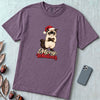 Merry Whatever Grumpy Cat Christmas T-Shirt - Wine unfolded t-shirt mockup