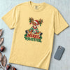 Merry Whatever Reindeer T-Shirt, Christmas Humor - Butter unfolded t-shirt mockup