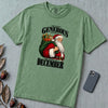 Most Generous People Are Born In December T-Shirt - Light Green unfolded t-shirt mockup