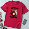Most Generous People Are Born In December T-Shirt - Red unfolded t-shirt mockup