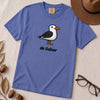 Mr. Gulliver Seagull T-Shirt - Flo Blue unfolded t-shirt mockup