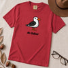 Mr. Gulliver Seagull T-Shirt - Red unfolded t-shirt mockup