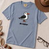 Mr. Gulliver Seagull T-Shirt - Washed Denim unfolded t-shirt mockup
