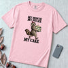 My Month My Rules My Cake Raccoon T-Shirt, Birthday Tee - Blossom unfolded t-shirt mockup
