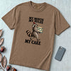My Month My Rules My Cake Raccoon T-Shirt, Birthday Tee - Espresso unfolded t-shirt mockup