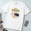My Survival Kit Coffee Cat Sweet Treat T-Shirt - White unfolded t-shirt mockup