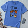 My Vessels My Rules T-Shirt, Viking Humor - Flo Blue unfolded t-shirt mockup
