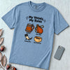 My Vessels My Rules T-Shirt, Viking Humor - Washed Denim unfolded t-shirt mockup