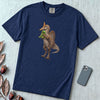 Newly discovered Spinosaurus Mirabilis dinosaur T-Shirt - True Navy unfolded t-shirt mockup