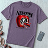 Newton Beyond Gravity Flying Car T-Shirt - Grape unfolded t-shirt mockup