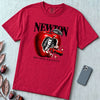 Newton Beyond Gravity Flying Car T-Shirt - Red unfolded t-shirt mockup