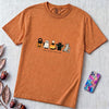 Nine Lives, One Weird Night Halloween Cat T-Shirt - Yam unfolded t-shirt mockup