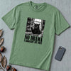 No Drama I Brought My Own Cat T-Shirt - Light Green unfolded t-shirt mockup