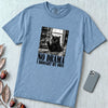 No Drama I Brought My Own Cat T-Shirt - Washed Denim unfolded t-shirt mockup