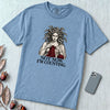 Not Now I’m Counting Medusa Knitting T-Shirt - Washed Denim unfolded t-shirt mockup