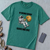 November Birthday Astronaut T-Shirt, Deserves More Space - Emerald unfolded t-shirt mockup