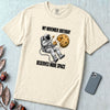 November Birthday Astronaut T-Shirt, Deserves More Space - Ivory unfolded t-shirt mockup
