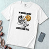 November Birthday Astronaut T-Shirt, Deserves More Space - White unfolded t-shirt mockup