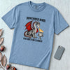 November Born Dragon T-Shirt, Too Hot For Candles - Washed Denim unfolded t-shirt mockup