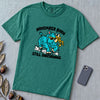 November Born Still Unicorning T-Shirt, Funny Rhino Birthday Tee - Emerald unfolded t-shirt mockup