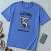 November Sagittarius T-Shirt, Born To Aim High - Flo Blue unfolded t-shirt mockup
