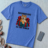 November’s Gift To The World Tiger T-Shirt, Birthday Tee - Flo Blue unfolded t-shirt mockup