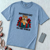 November’s Gift To The World Tiger T-Shirt, Birthday Tee - Washed Denim unfolded t-shirt mockup