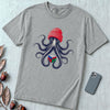 Octopus Rubik's Cube T-Shirt - Granite unfolded t-shirt mockup