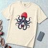 Octopus Rubik's Cube T-Shirt - Ivory unfolded t-shirt mockup