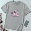 Off to a Vegan Coven - Witch Shirt, Cute Vegan Witch, Kawaii Vegetarian Tee - Granite unfolded t-shirt mockup