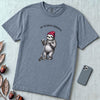 Off to Cause a Kerfuffle — Funny Sloth Scooter T-Shirt - Blue Jean unfolded t-shirt mockup