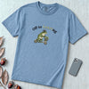 Off to Learing Frog Shirt – Minnesota Fraud Meme, Learning Center Parody Tee - Washed Denim unfolded t-shirt mockup