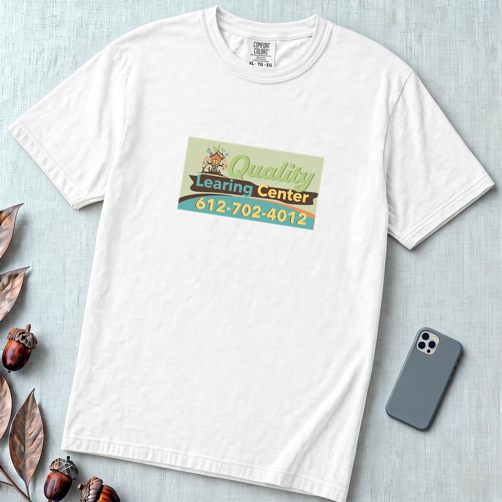 Original Minnesota Meme Shirt, Quality Learing Center Tee - White unfolded t-shirt mockup