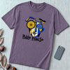 Pablo Pedalso Cubist Bicycle T-Shirt - Grape unfolded t-shirt mockup