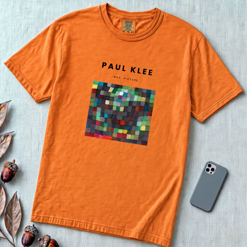 Paul Klee “May Picture” Abstract Art T-Shirt - Yam unfolded t-shirt mockup