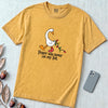 Peace Was Never On My List Christmas Goose T-Shirt - Mustard unfolded t-shirt mockup