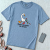 Peace Was Never On My List Christmas Goose T-Shirt - Washed Denim unfolded t-shirt mockup