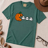 Pixel Pumpkin Ghost T-Shirt, Funny Pumpkin PacMan Tee - Emerald unfolded t-shirt mockup