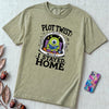 Plot Twist: I Stayed Home T-Shirt, Alien Reading Tee - Bay unfolded t-shirt mockup