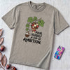 Pour Yourself A Cup Of Ambition T-Shirt, Dolly Parton 9 to 5 Tee - Granite unfolded t-shirt mockup