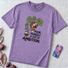 Pour Yourself A Cup Of Ambition T-Shirt, Dolly Parton 9 to 5 Tee - Violet unfolded t-shirt mockup