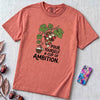 Pour Yourself A Cup Of Ambition T-Shirt, Dolly Parton 9 to 5 Tee - Watermelon unfolded t-shirt mockup