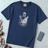 Punk Cat T-Shirt, Funny Mohawk Cat - Midnight unfolded t-shirt mockup
