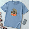 Raccoon Shirt, Funny trashed panda t-shirt - Washed Denim unfolded t-shirt mockup